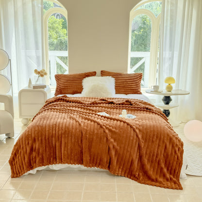 Rabbit Plush Multifunctional Blanket Strip Milk Fiber Bedding